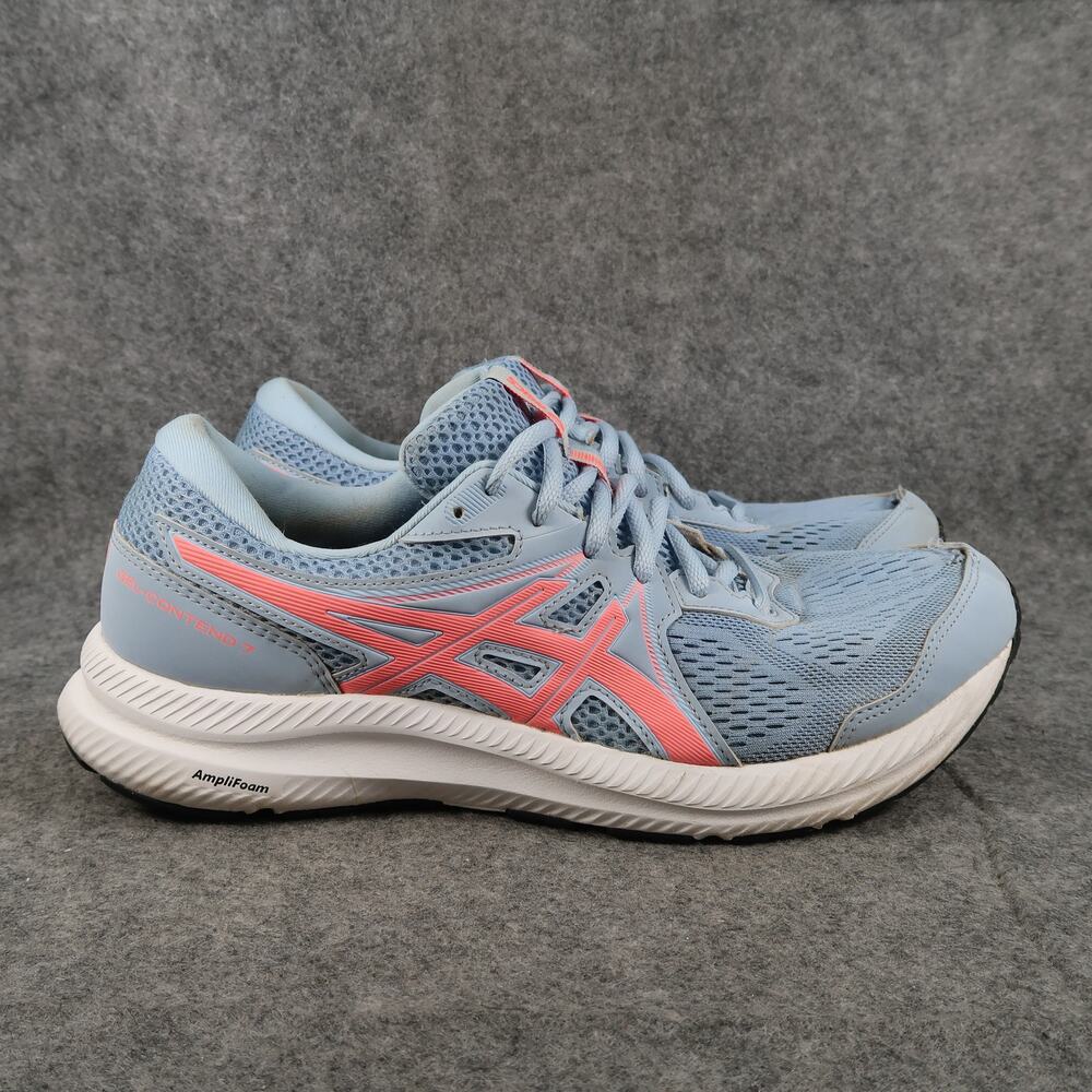 Asics Shoes Womens 11 Athletic Trainer Gel Contend 7 Running Sneaker Casual Blue